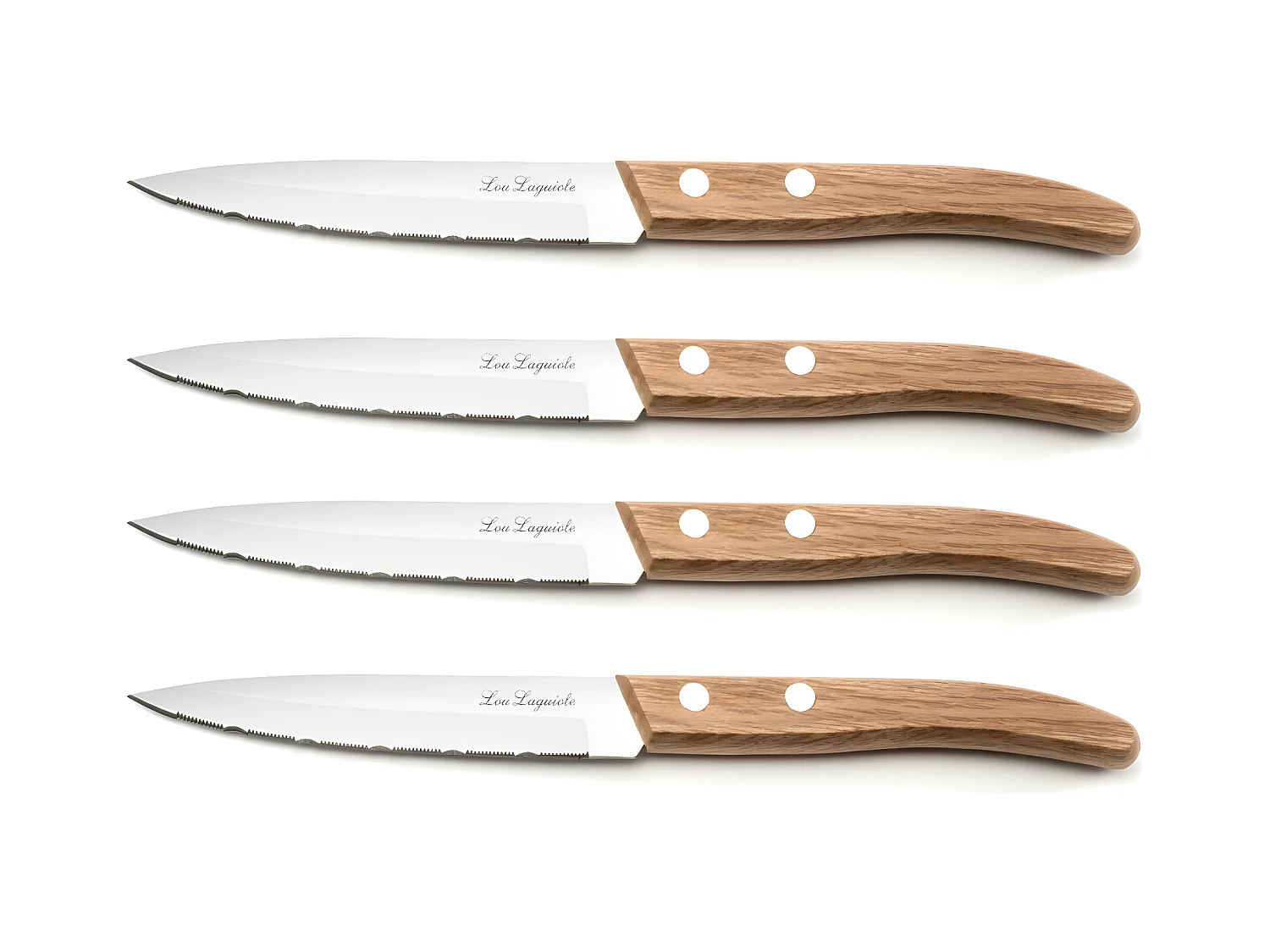 Forest - Set de 4 couteaux Office" Bois naturel"