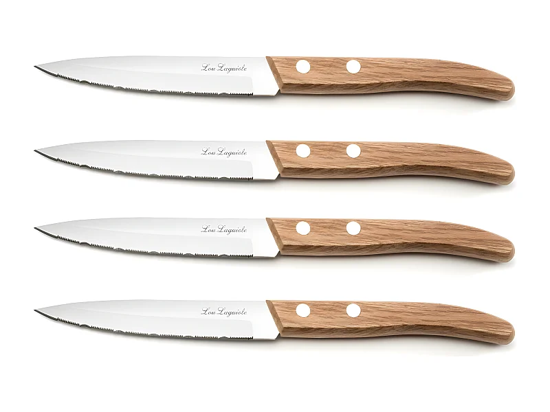 Forest - Set de 4 couteaux Office" Bois naturel"