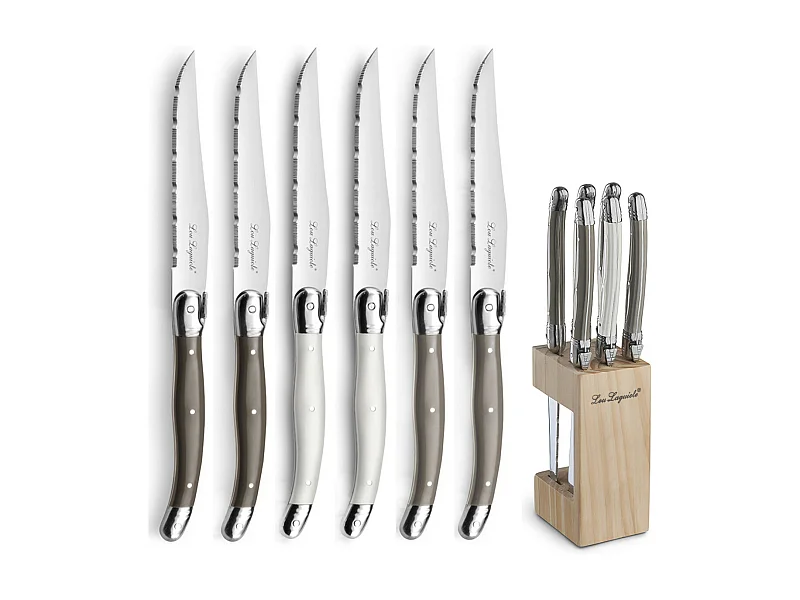 Tradition Gris Oscuro - Bloque 6 cuchillos carne