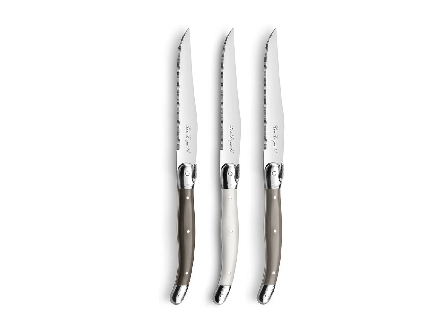 Tradition - Bloc 6 couteaux steak Couleurs mixées