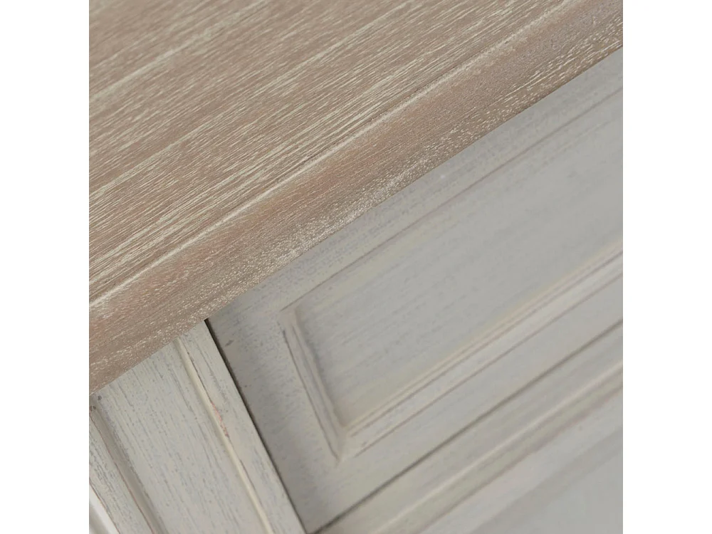 Console 2 tiroirs 2 niveaux en bois mindi L120 cm Édouard