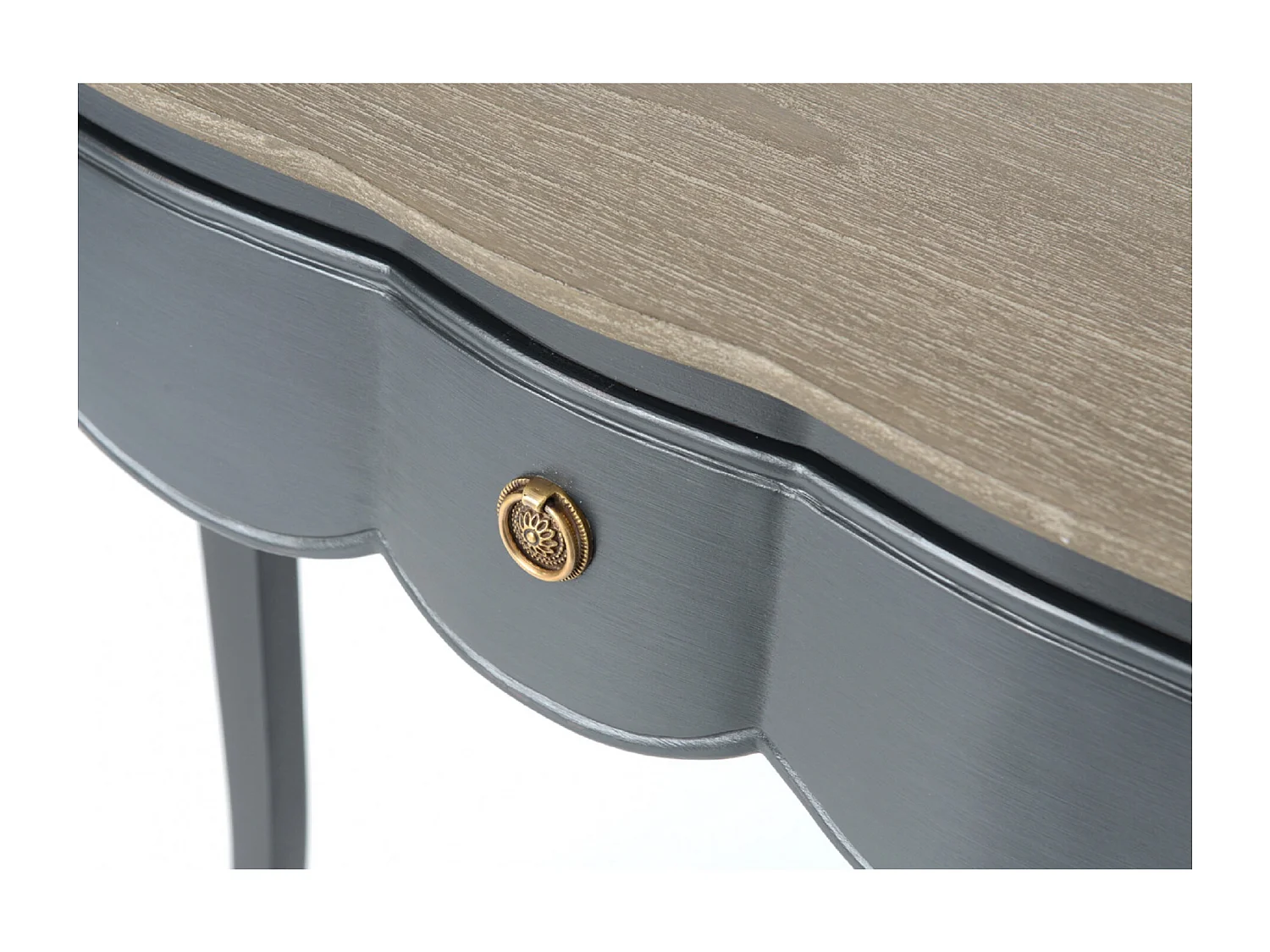 Petite console grise Maddy 80x25 bois de Mindi