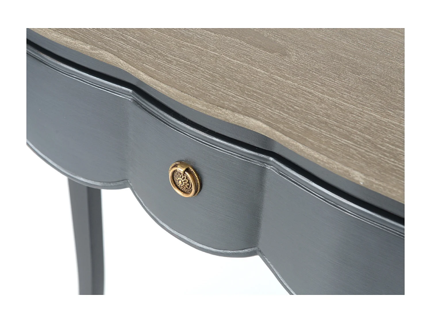 Petite console grise Maddy 80x25 bois de Mindi