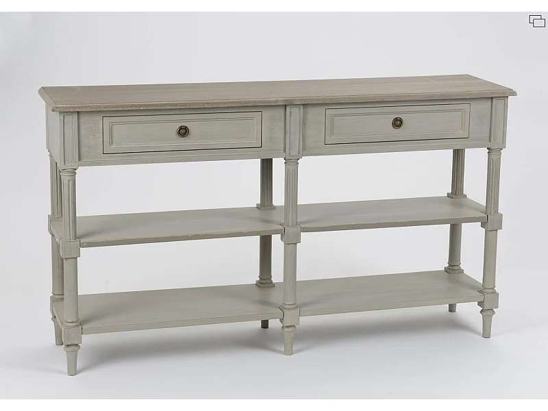 Console drapier Édouard 140x35 bois de Mindi