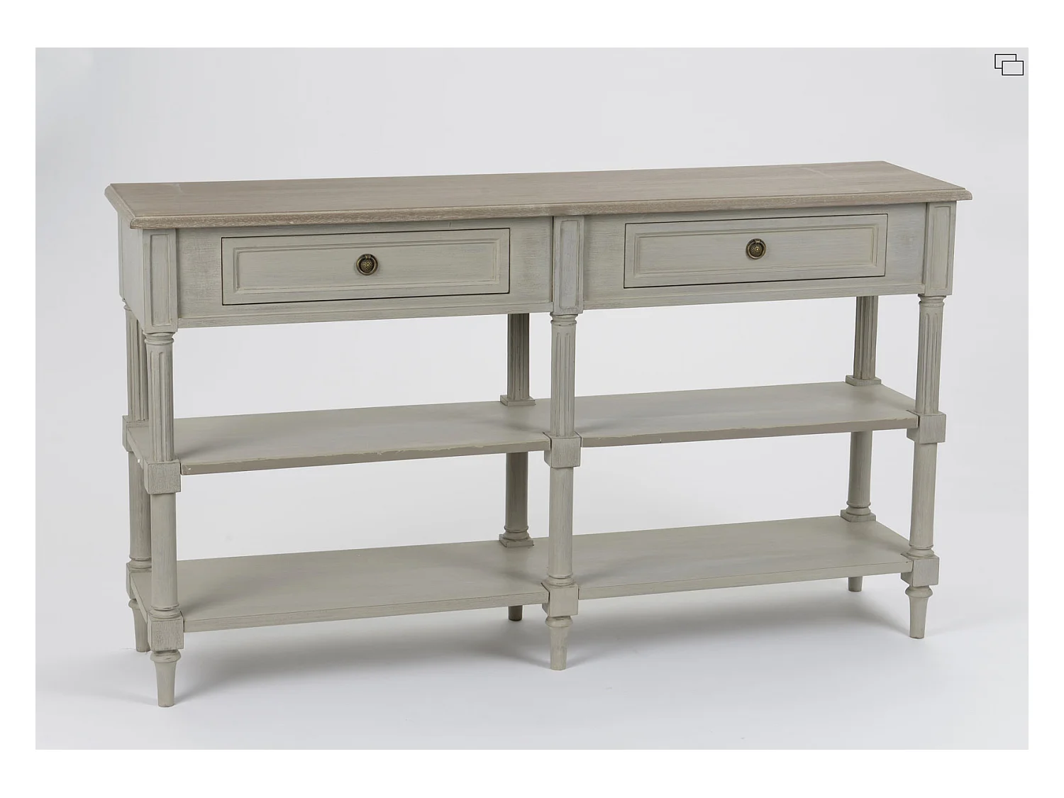 Console drapier Édouard 140x35 bois de Mindi