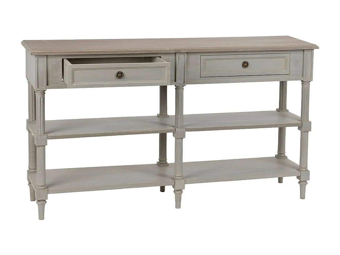 Console drapier Édouard 140x35 bois de Mindi