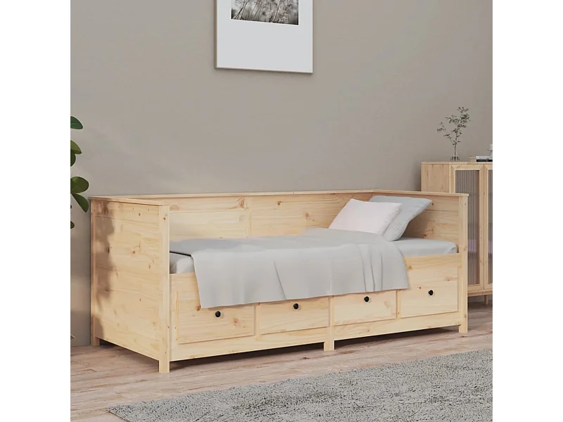 Lit de jour 90x190 cm Bois de pin massif