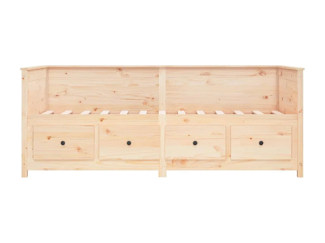 Lit de jour 90x190 cm Bois de pin massif
