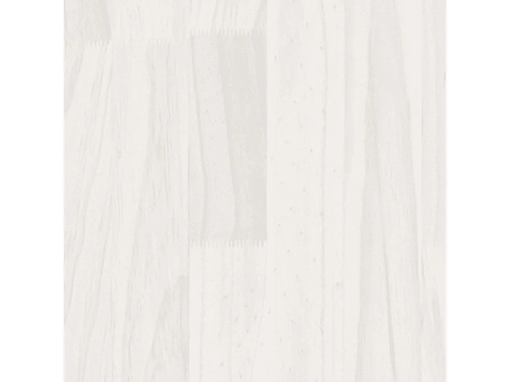 Cadre de lit Blanc Bois de pin massif 100x200 cm