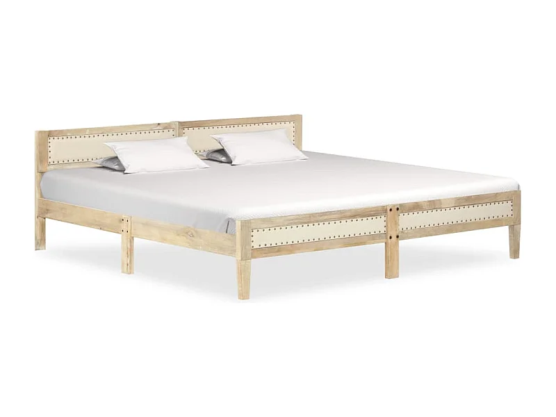 Estructura de cama de madera maciza de mango 200 cm