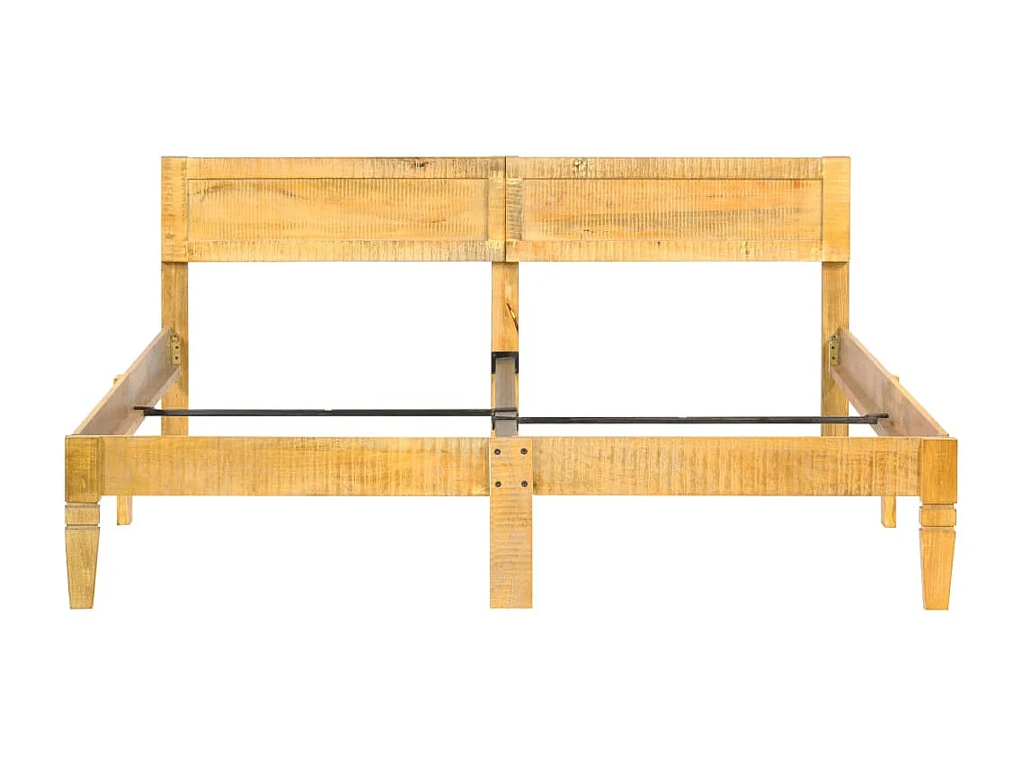 Estrutura de cama em madeira de mangueira maciça 180 cm