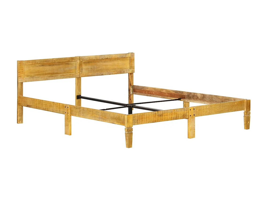 Cadre de lit Bois de manguier massif 180 cm