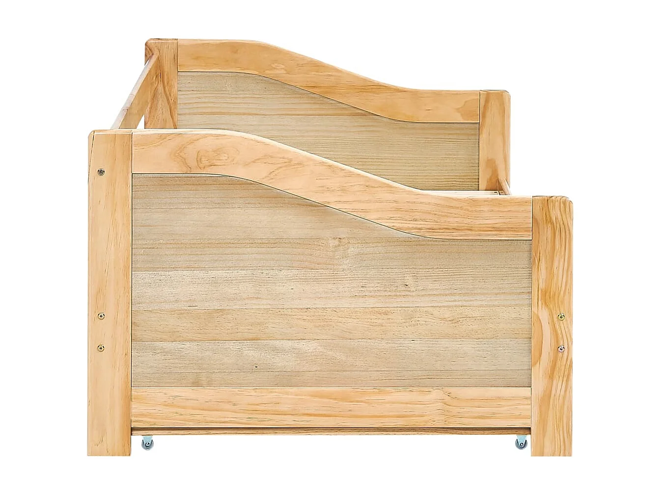 Cadre de lit extensible Bois de pin 90x200 cm