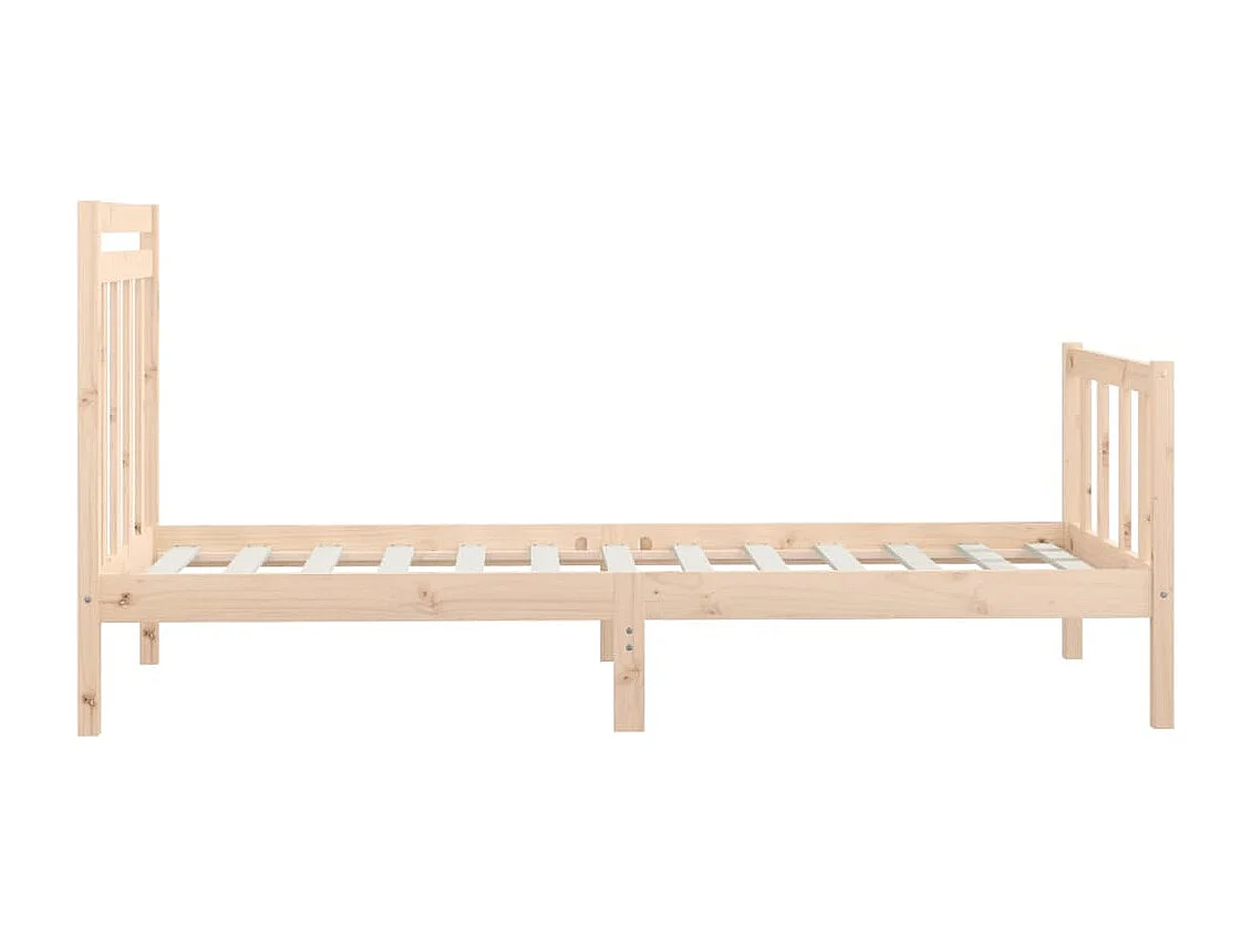 Cadre de lit Bois de pin massif 100x200 cm