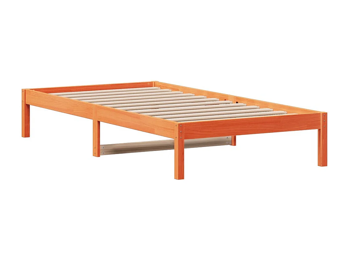 Sofá-cama 80x200 cm madeira de pinho maciça castanho cera