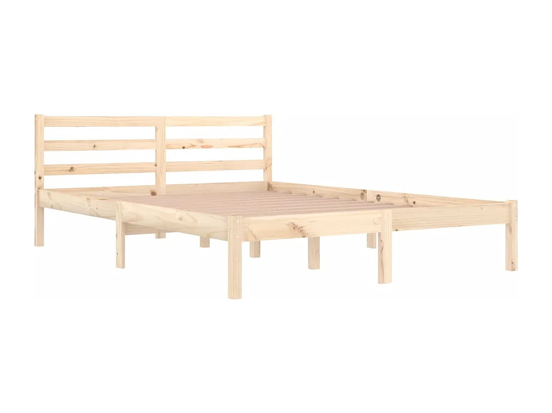 Estrutura de cama 140x200 cm pinho maciço