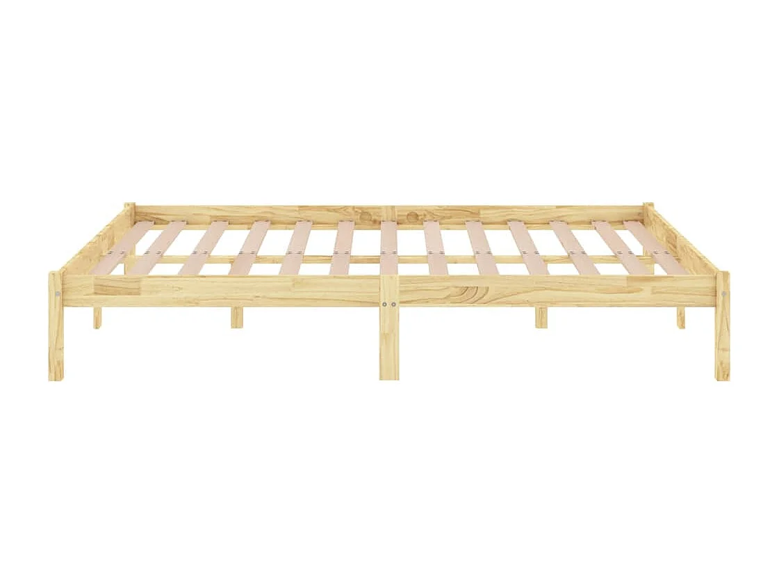 Cadre de lit Bois de pin massif 200x200 cm