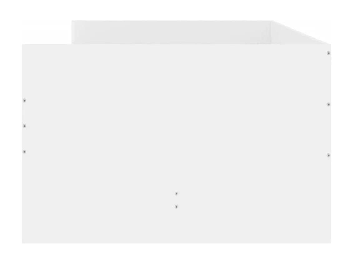 Estructura de cama con cajones blanco 90x190 cm