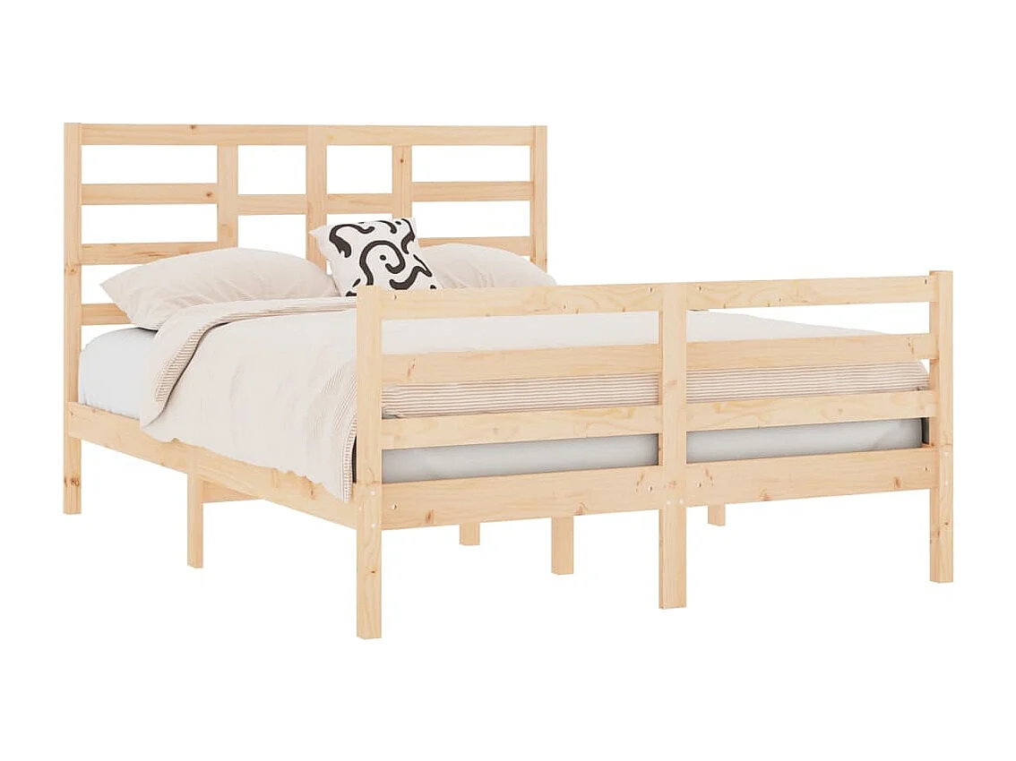 Cadre de lit Bois massif 120x190 cm Petit Double