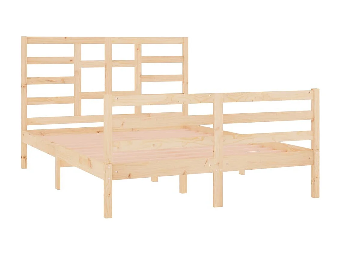 Cadre de lit Bois massif 120x190 cm Petit Double