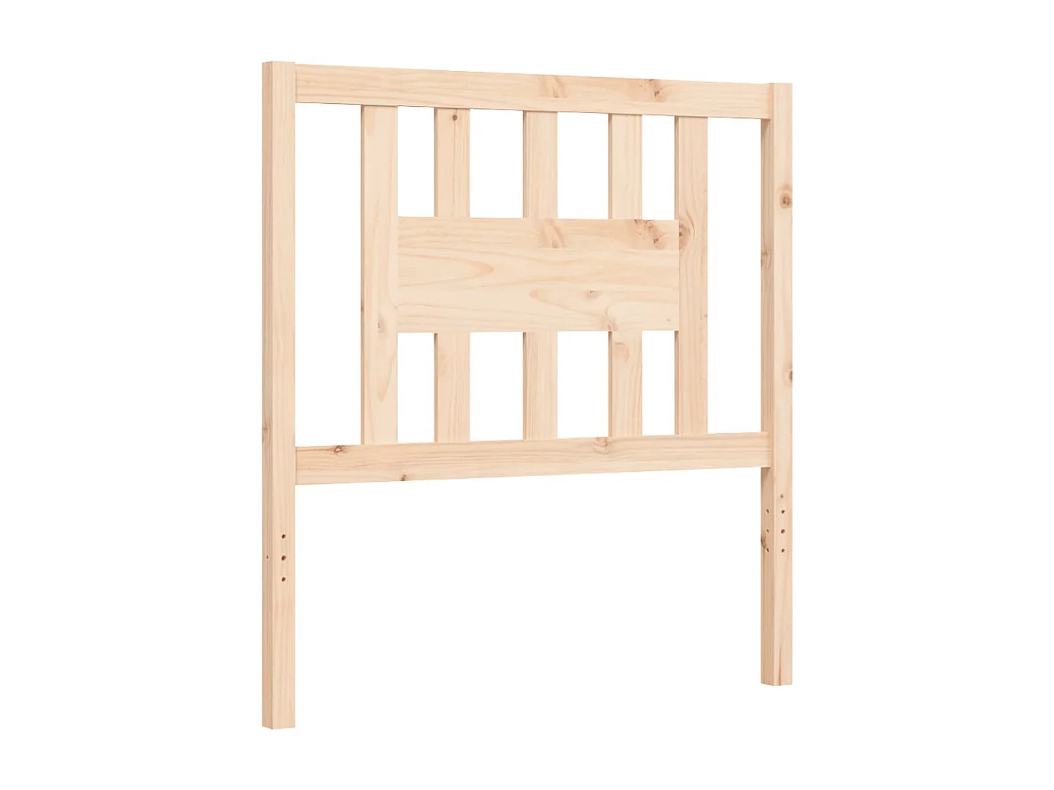 Estrutura de cama com cabeceira 100x200 cm madeira maciça