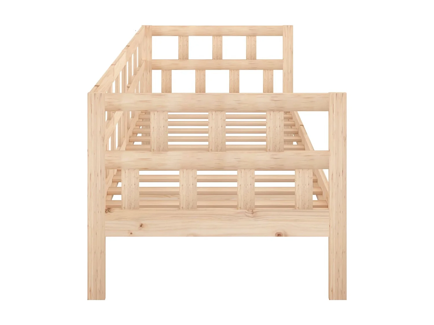 Lit de jour bois de pin massif 80x200 cm