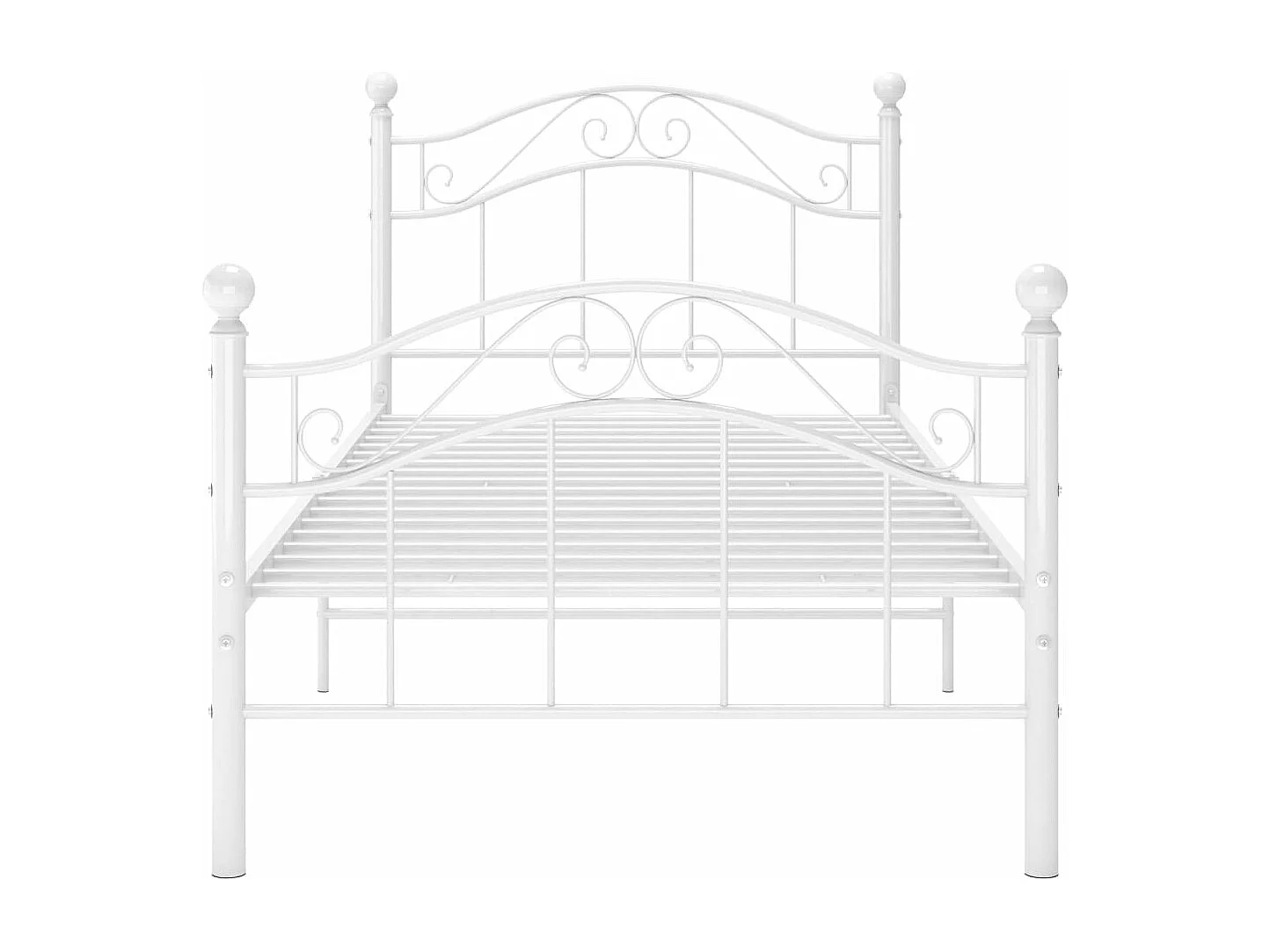 Estrutura de cama metal 90x200 cm branco