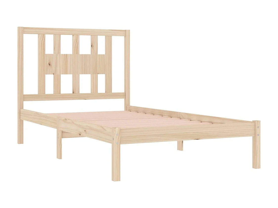 Estructura de cama madera maciza de pino 100x200 cm