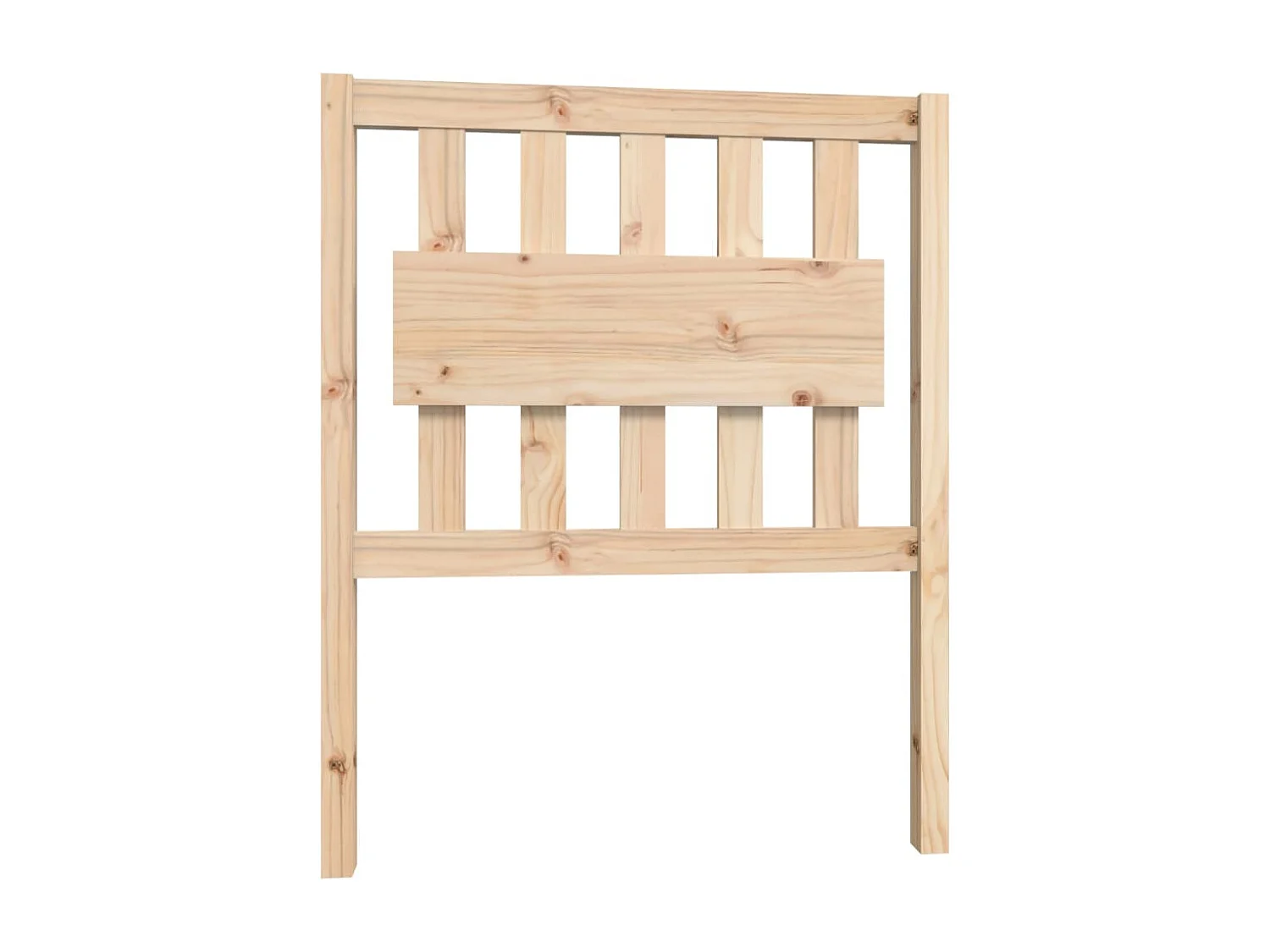 Estructura de cama individual madera maciza de pino 75x190 cm