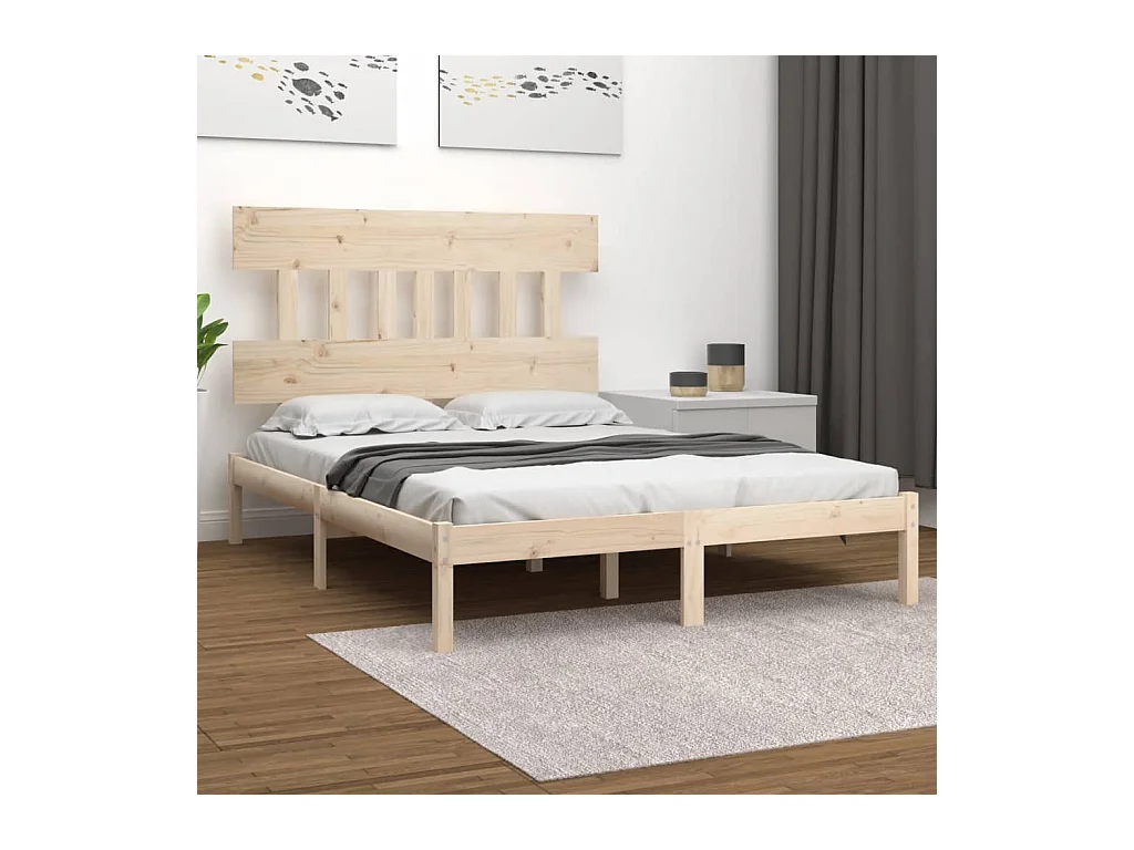 Bedframe massief hout 120x200 cm