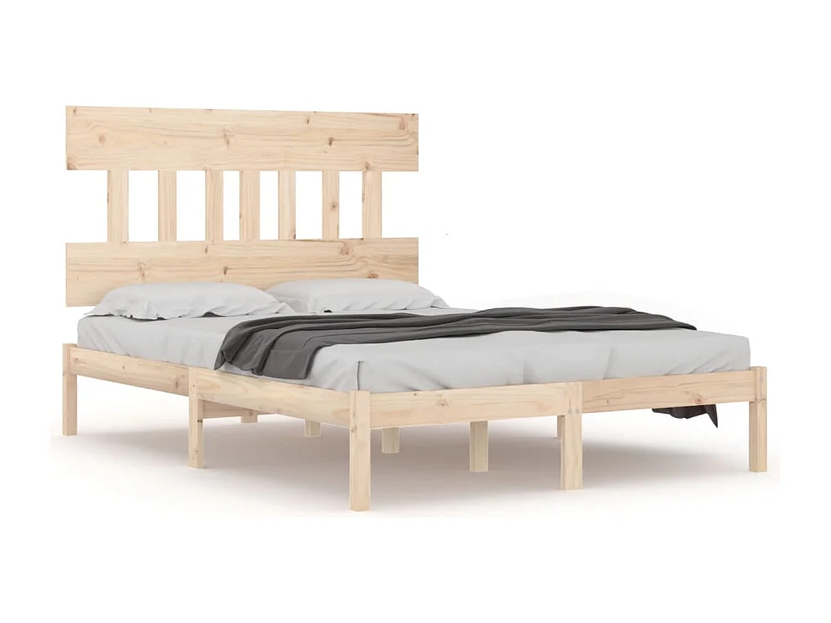 Estrutura de cama 120x200 cm madeira maciça