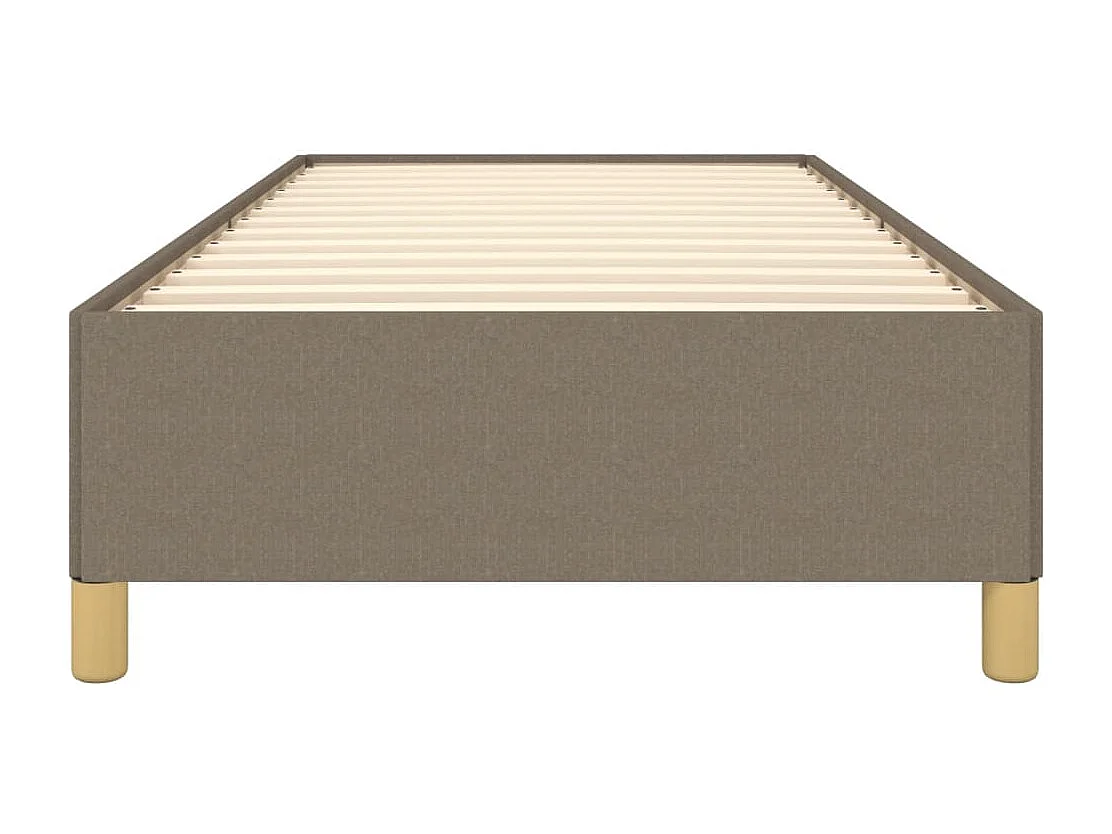 Estrutura de cama 100x200 cm tecido cinza-acastanhado