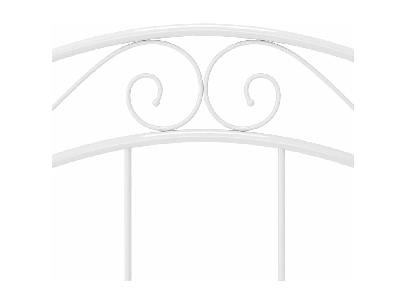 Estructura de cama de metal blanco 100x200 cm