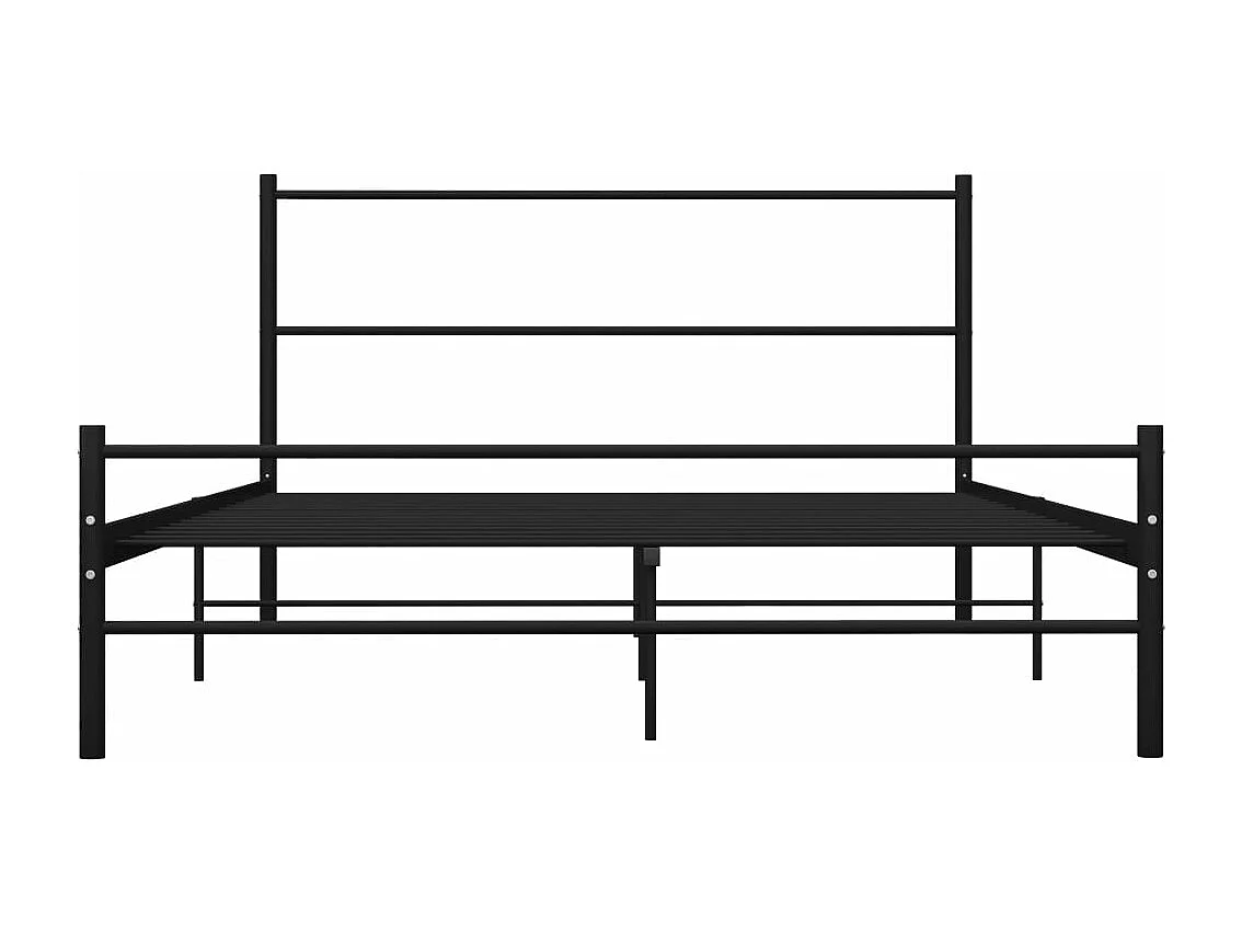Estrutura de cama 160x200 cm metal preto