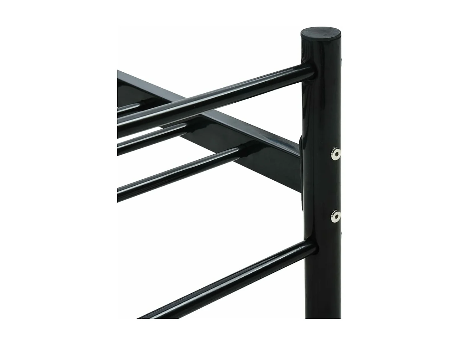 Estrutura de cama 160x200 cm metal preto