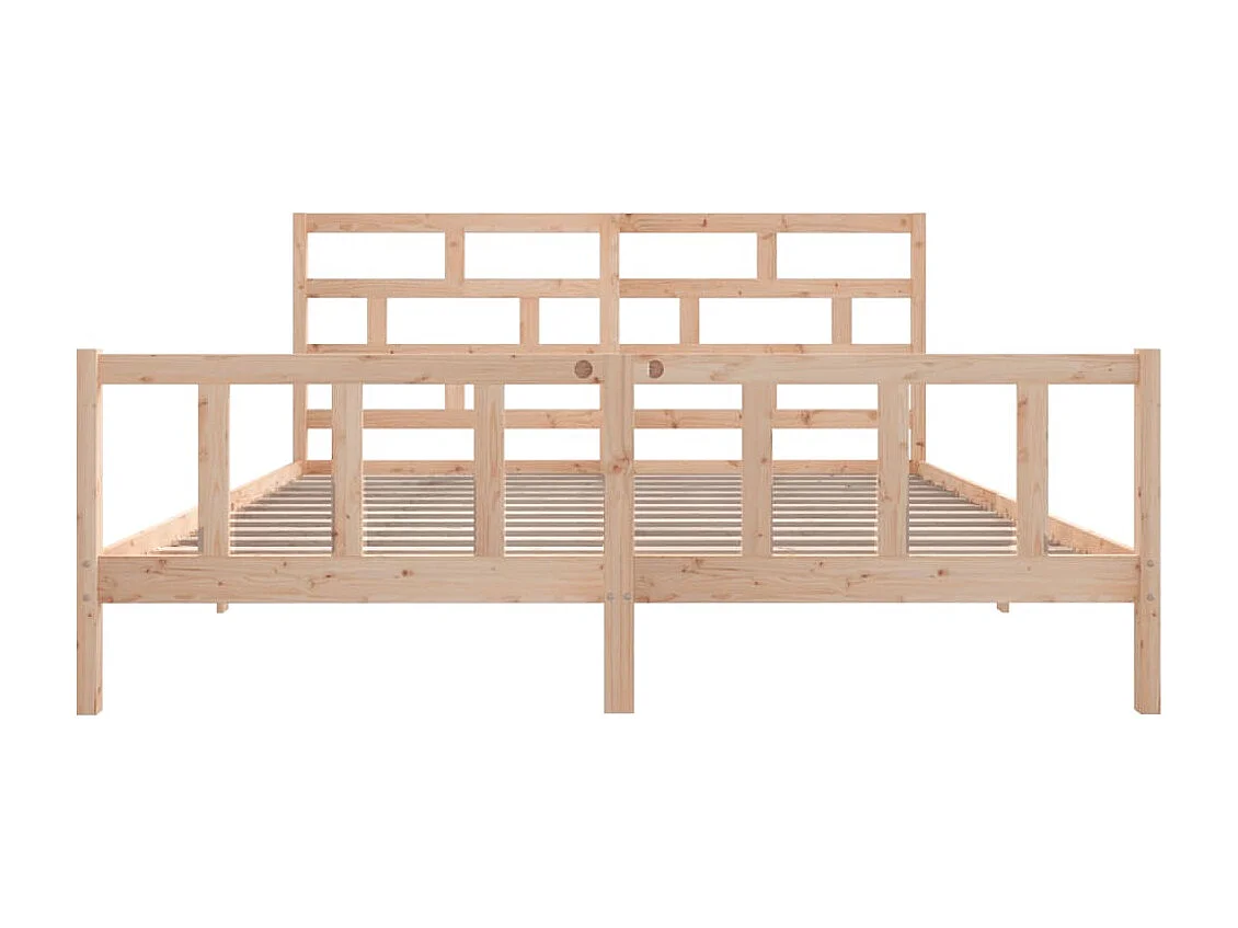 Estrutura de cama super king 180x200 cm pinho maciço