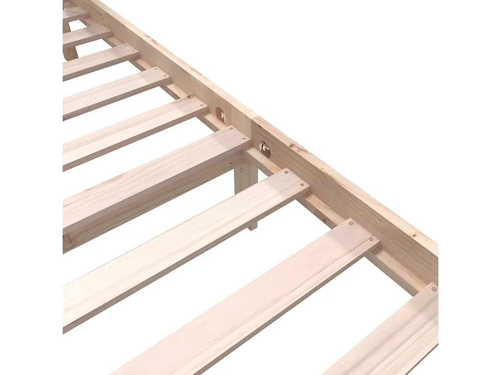 Estrutura de cama super king 180x200 cm pinho maciço