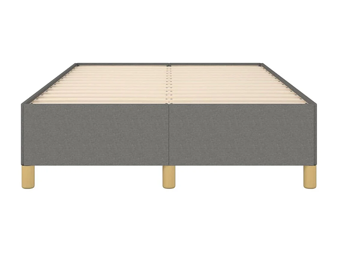 Cadre de lit Gris foncé 120 x 200 cm Tissu