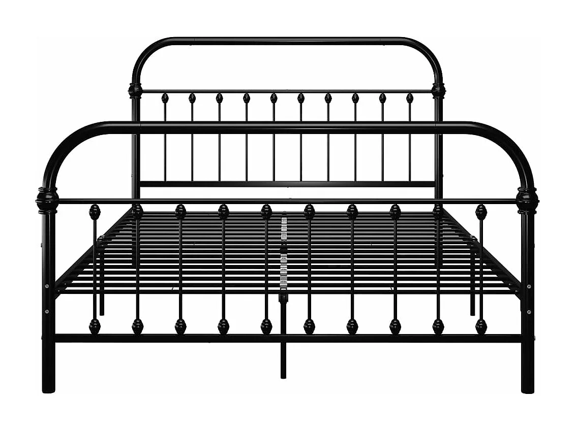 Cadre de lit Noir Métal 160 x 200 cm