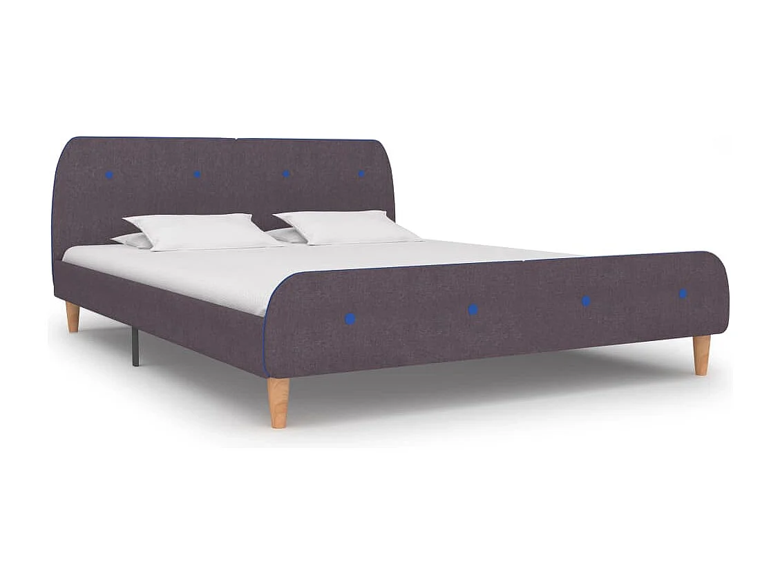 Cadre de lit Taupe Tissu 160 x 200 cm