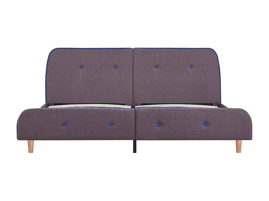 Cadre de lit Taupe Tissu 160 x 200 cm