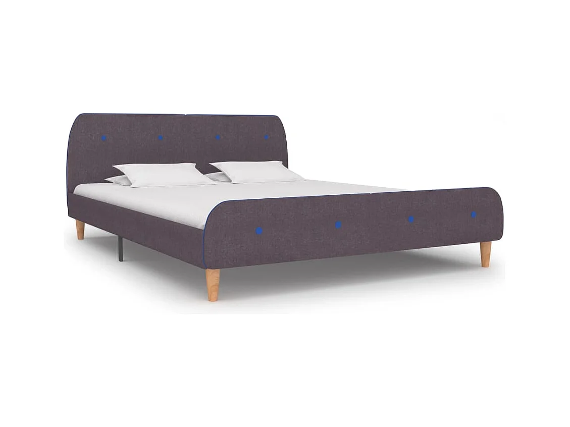 Bedframe stof taupe 160x200 cm
