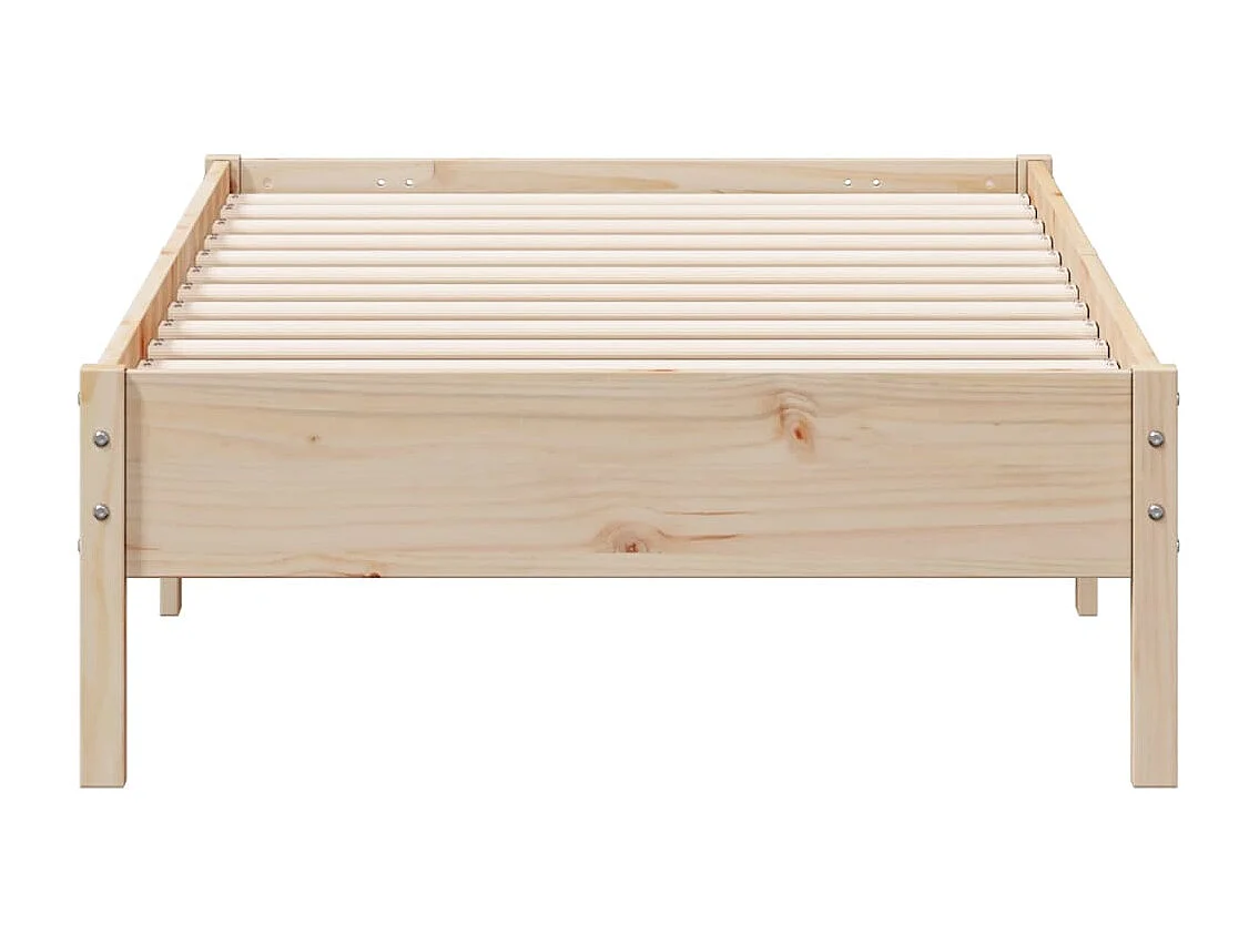 Cadre de lit 75x190 cm Bois de pin massif