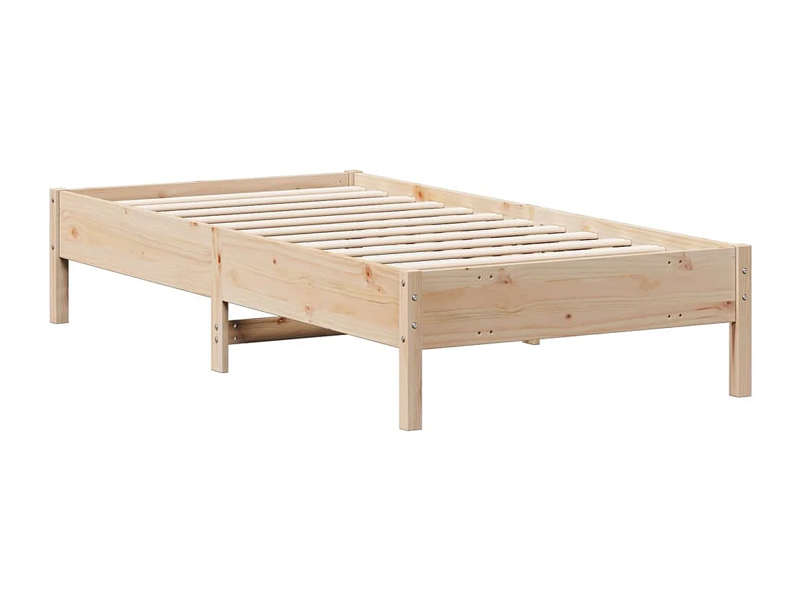 Cadre de lit 75x190 cm Bois de pin massif