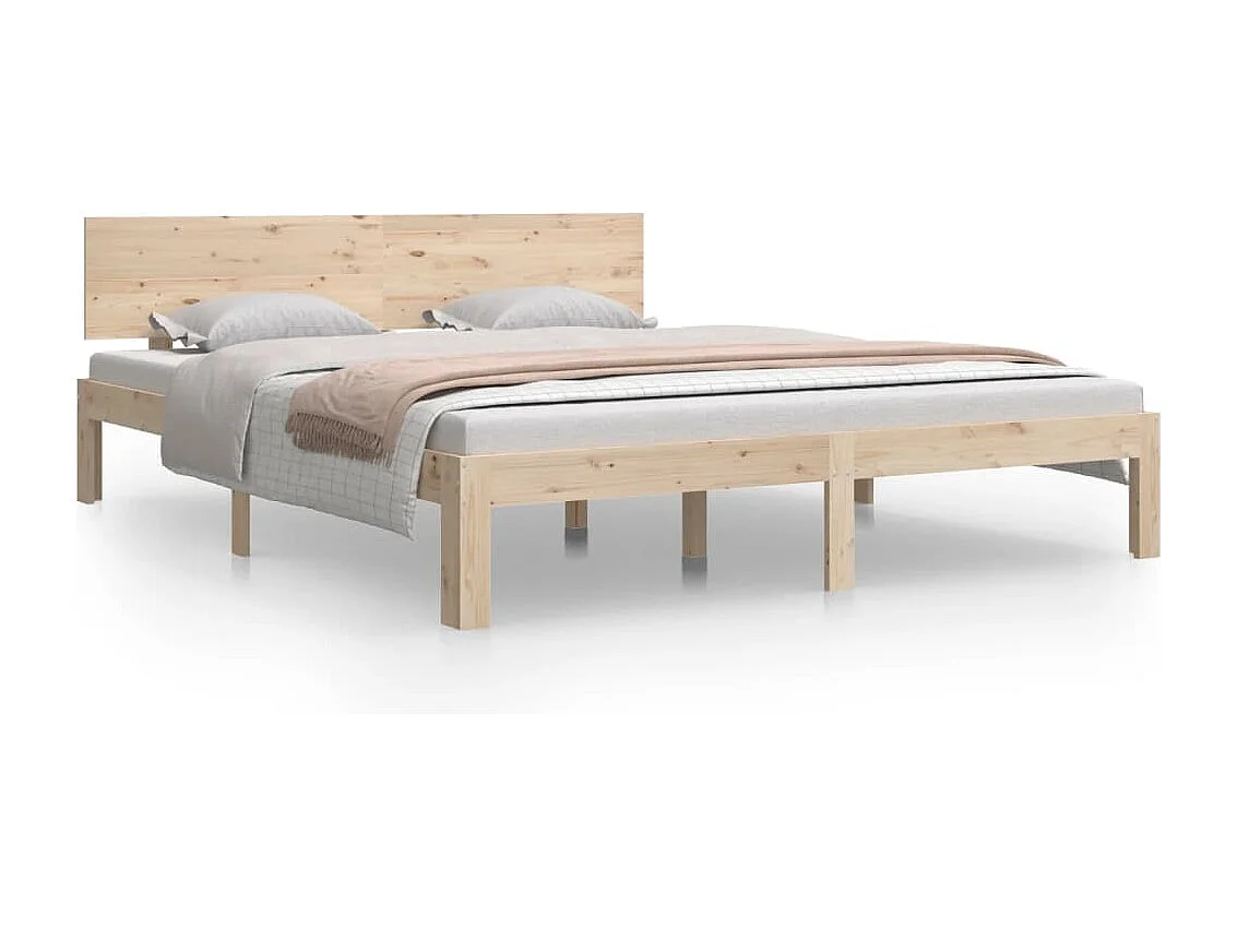Cadre de lit Bois de pin massif 160x200 cm