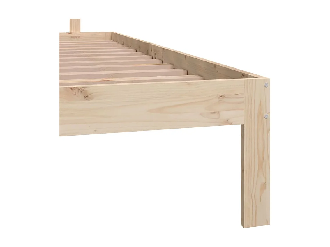Cadre de lit Bois de pin massif 160x200 cm