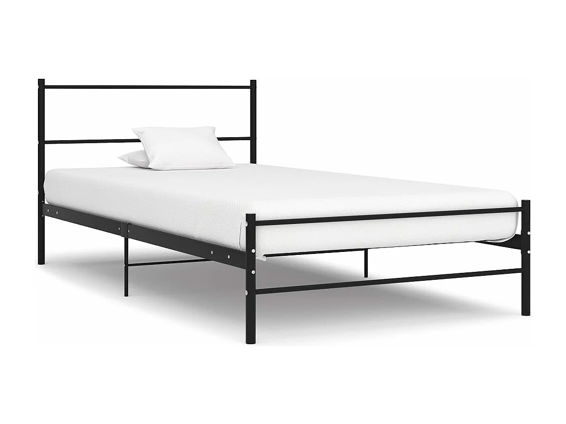 Estrutura de cama 90x200 cm metal preto