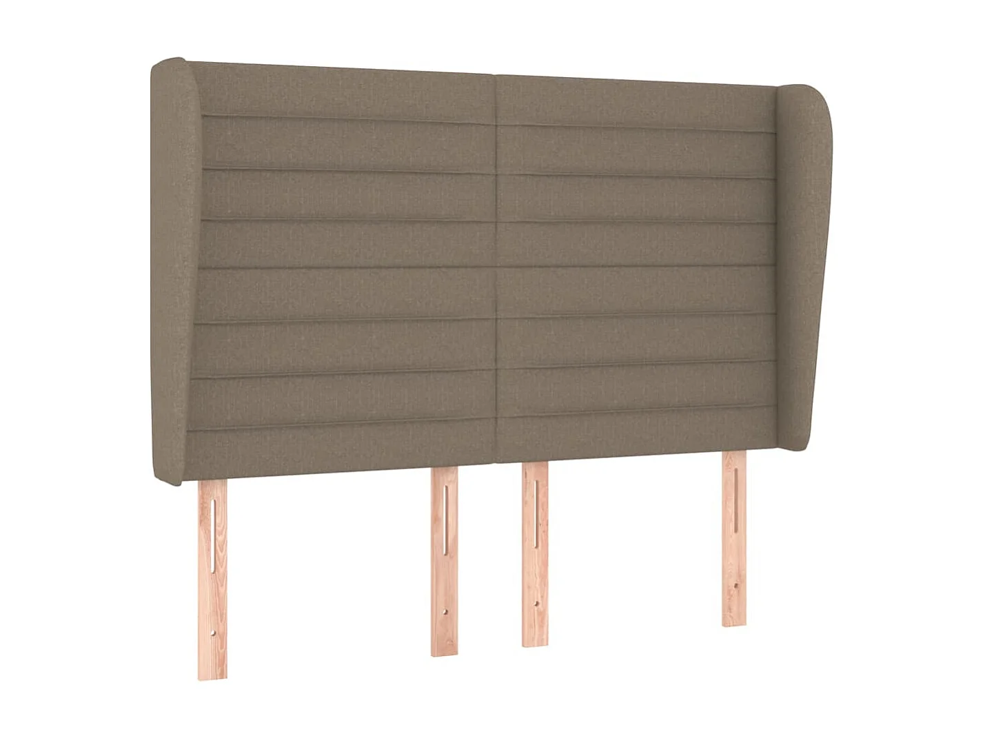 Lit à sommier tapissier avec matelas Taupe 140x200 cm Tissu