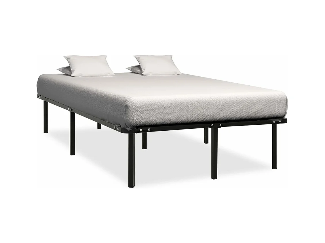 Estructura de cama de metal negro 140x200 cm