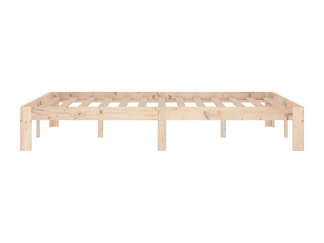 Estrutura de cama pequena casal UK 120x190 cm pinho maciço